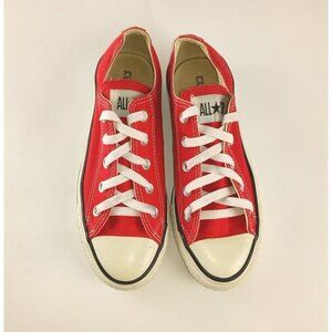 Converse Shoes Chuck Taylor Ox All Star Red Sneakers Men 4 Womens 6